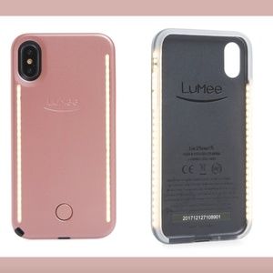 NWD $70 Lumee LED Lighted Apple iPhone X Case‎ Rose